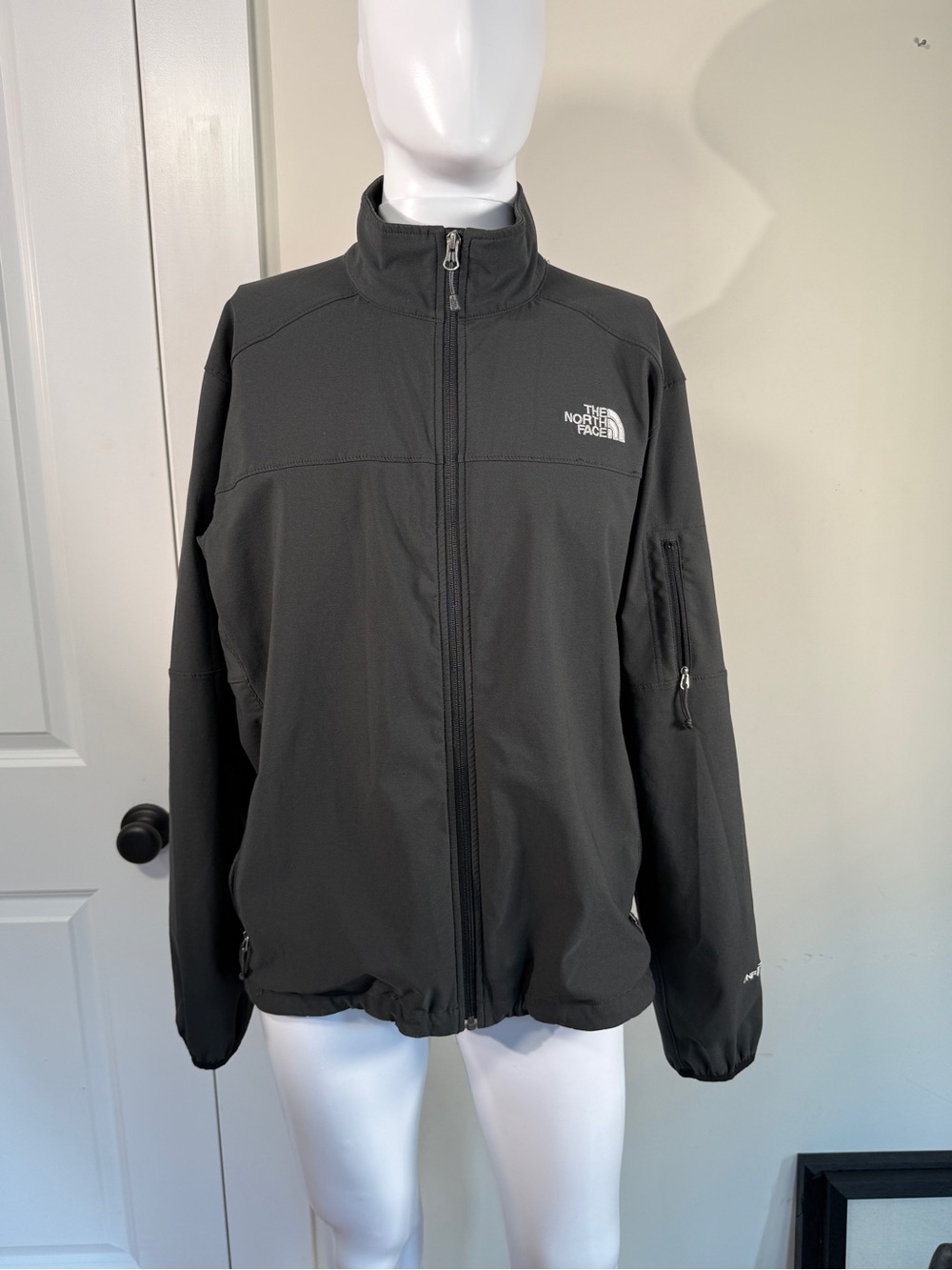 The North Face TNF Apex Softshell Jacket Black Full Zip Men’s Large